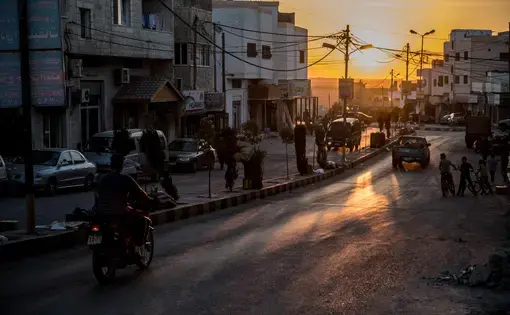 Roughly 50,000 Syrian refugees have settled in Ar Ramtha, Jordan, just across Syria's border. Image by Neil Brandvold. Jordan, 2017.