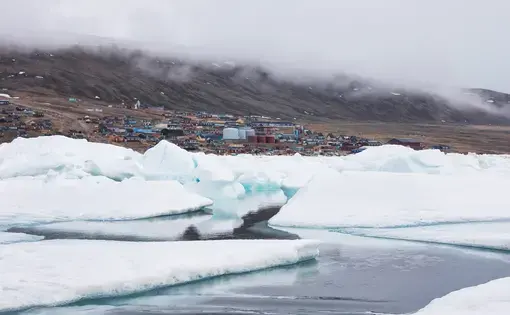Greenland’s Qaanaaq, one of the world’s northernmost towns, is among the world’s first casualties in the battle against climate change. Image by Anna Filipova. Greenland, 2018.