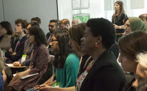 Student fellows at Bloomberg News. Image by Jin Ding. Washington, DC, 2017.