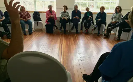 Hands Across the Hills group involved hundreds of volunteer hours and deep discussion of core issues. Image by Richie Davis. United States, 2018. 