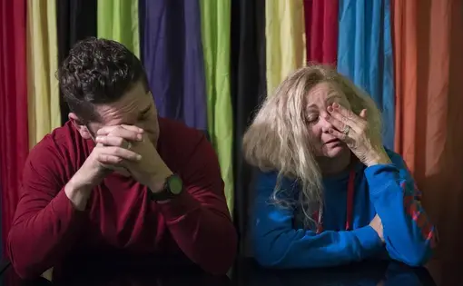 Ramon and Enedis Flores talk about Valentine's Day 2017, when Ramon was taken into custody by federal immigration agents, after staying at a Motel 6 in Everett. Image by Amanda Cowan. Mexico, 2019. Ramon and Enedis Flores talk about Valentine's Day 2017, when Ramon was taken into custody by federal immigration agents, after staying at a Motel 6 in Everett. Image by Amanda Cowan. Mexico, 2019.