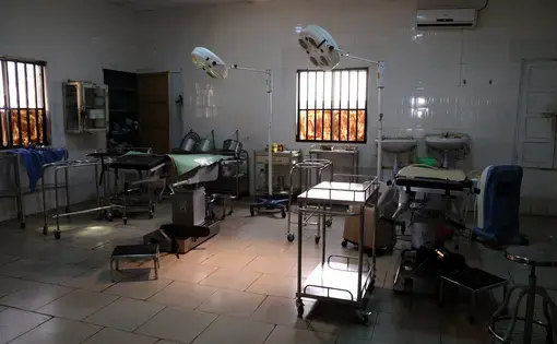 The operating theater at the Okene Zonal Hospital in Kogi State, Nigeria. Image by T.R. Goldman. Nigeria, 2017. The operating theater at the Okene Zonal Hospital in Kogi State, Nigeria. Image by T.R. Goldman. Nigeria, 2017.