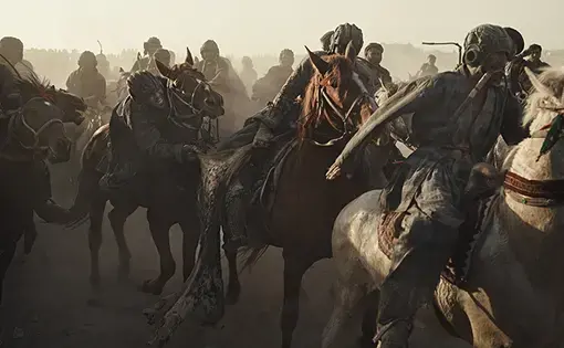 Riders battle for the calf at a buzkashi event in Balkh province, northern Afghanistan. Image by Balazs Gardi.