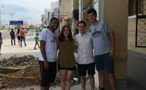 American college students at Casa del Son. Image by Sally H. Jacobs. Cuba, 2017.