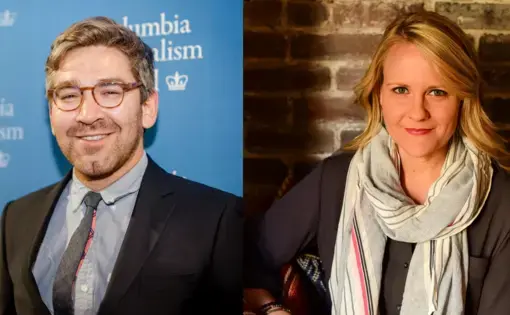Pulitzer Center grantees, Simon Ostrovsky and Marcia Biggs,