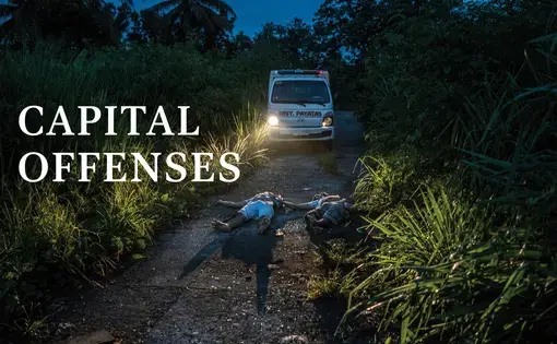 Under President Rodrigo Duterte, thousands have died at the hands of police or the masked vigilantes who roam Manila's vast slums. Image by James Whitlow Delano. Philippines, 2017.