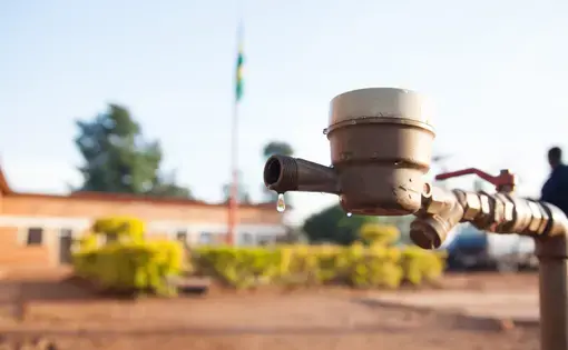 A water tap in Rwanda. Image by&nbsp; A'Melody Lee / World Bank / CC. Rwanda, 2013.