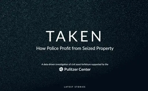 Screenshot from the Taken microsite. Image by Dan McCarey. United States, 2018. Screenshot from the Taken microsite. Image by Dan McCarey. United States, 2018.