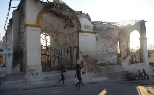 Haiti after the earthquake.