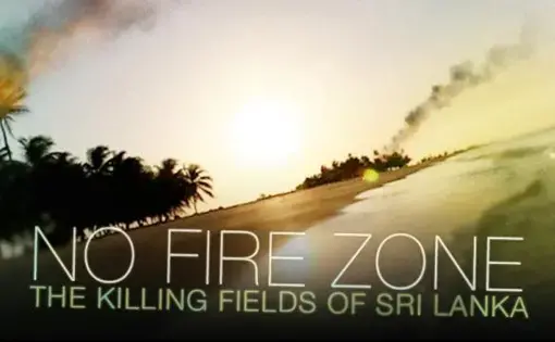 'No Fire Zone' sheds light on the military offensive in the final months of the 26-year Sri Lankan civil war, documenting war crimes, summary execution, torture and sexual violence with direct evidence recorded by both victims and perpetrators on mobile phones and small cameras. Image by Callum Macrae. Sri Lanka. Media file: nofirezone.jpg