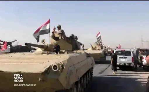 Screenshot from video courtesy PBS NewsHour. 