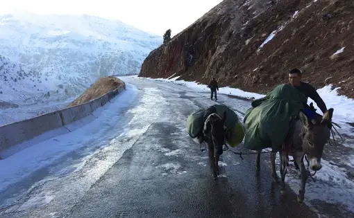 Out of Eden Walk team treks Uzbekistan back roads and mountain paths