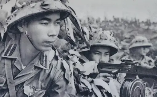 North Vietnamese soldiers. Image courtesy of Flickr user manhhai [CC by 2.0]. Vietnam, date unknown.