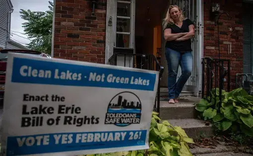 Markie Miller at her home in Toledo, Ohio on Sept. 24, 2019. The activist for Toledoans for Safe Water, has lived near Lake Erie her entire life. Image by Zbigniew Bzdak / Chicago Tribune. United States, 2019.