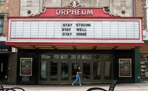 Front of Orpheum theater