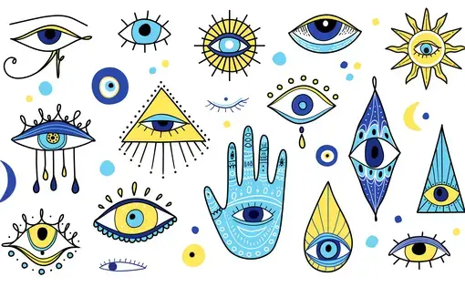 Evil eye illustration