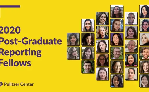 Collection of headshot of 2020 Pulitzer Center Post-Graduate Reporting Fellows.