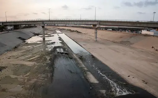 View of the Tijuana River.