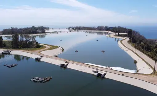 Ponds of sewage from Tijuana sit untreated at a wastewater treatment plant
