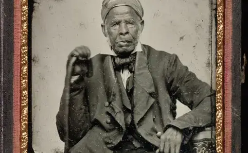 Omar ibn Said wrote the only known surviving autobiography written in Arabic by an enslaved person in the U.S. Randolph Linsly Simpson African-American Collection/Yale University Library.
