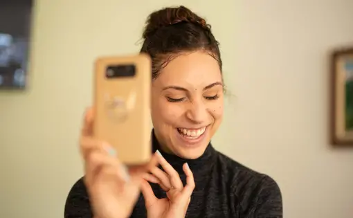 Ballerina Astrid Arvelo smiles during a phone interview.