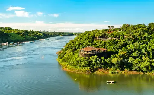 View of a river bend