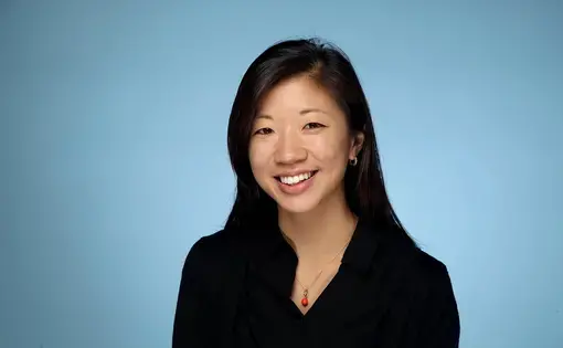 photo of Alice su in front of blue background