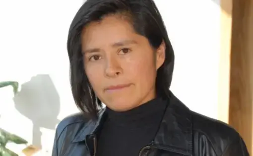 photo of woman in leather jacket
