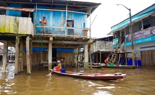 Man on boat.