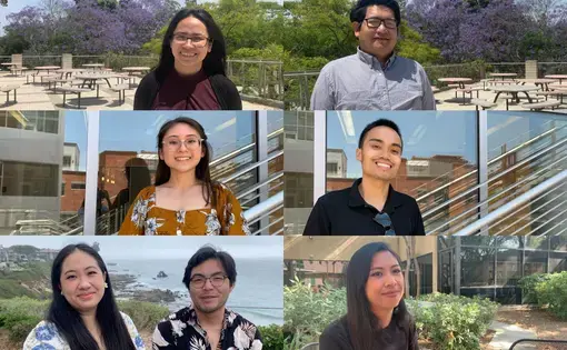 Collage of Filipino scientists in California.