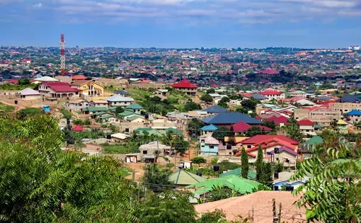 overhead view of Accra