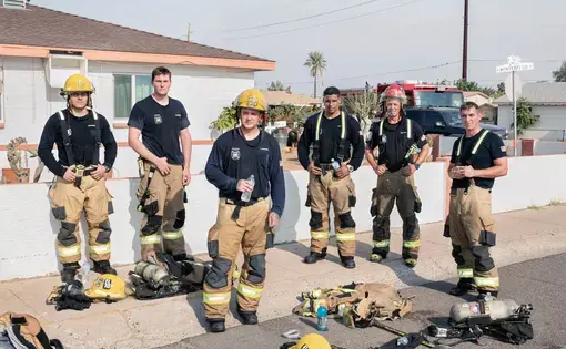 Photo of firefighters