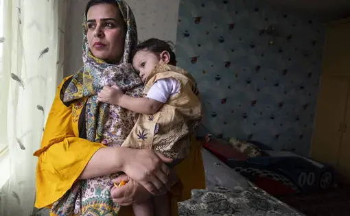 Image of woman and child