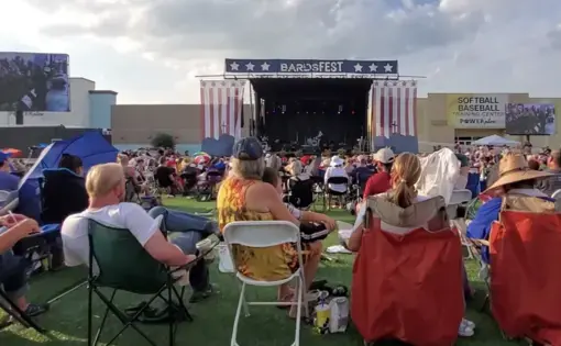 Crowd gathers for bard fest