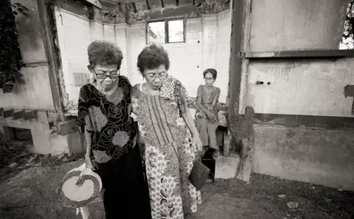 Women walking together