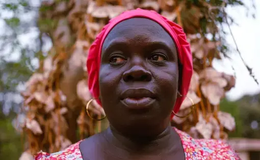 Mariama Sonko, an ecofeminist in southern Senegal, works with communities to promote women’s role in sustainable agriculture. Image by Ricci Shryock. Senegal, 2021.