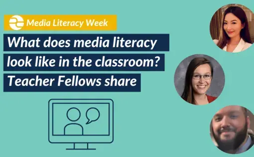 Graphic with photos of teacher fellows