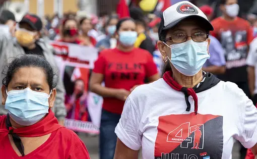women at rally