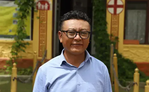 man standing in front of