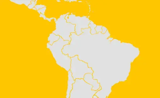 map of south america