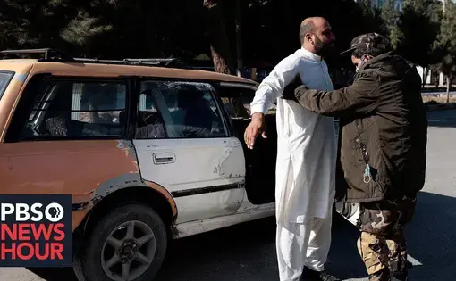 Man getting searched