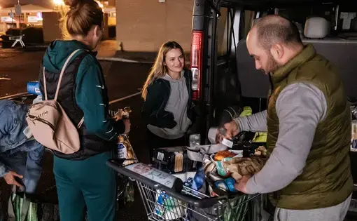 Getting groceries