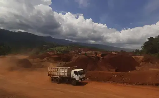 Truck in the desert