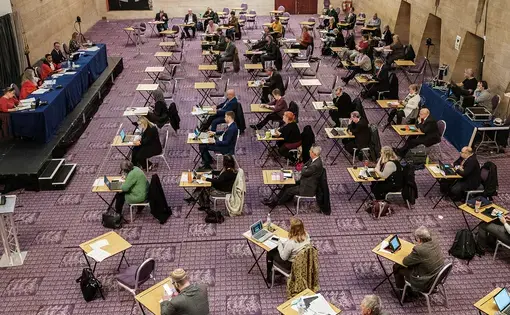 People sitting at desks