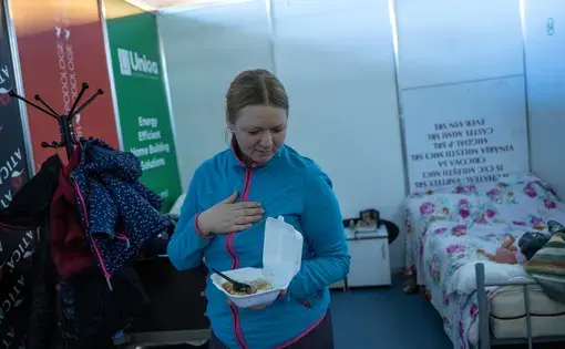 woman eating