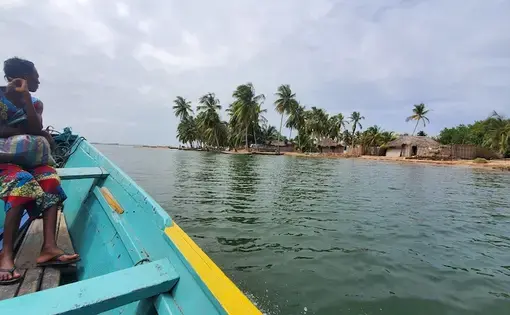 Woman on boat
