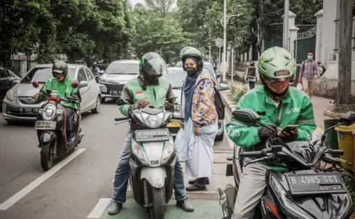 People on scooters