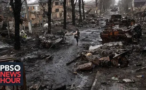 destruction in Bucha