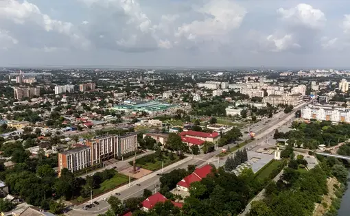 Transnistria from overhead