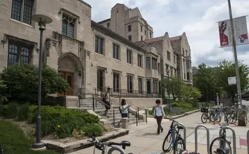 A street photo of the University of Chicago's International House